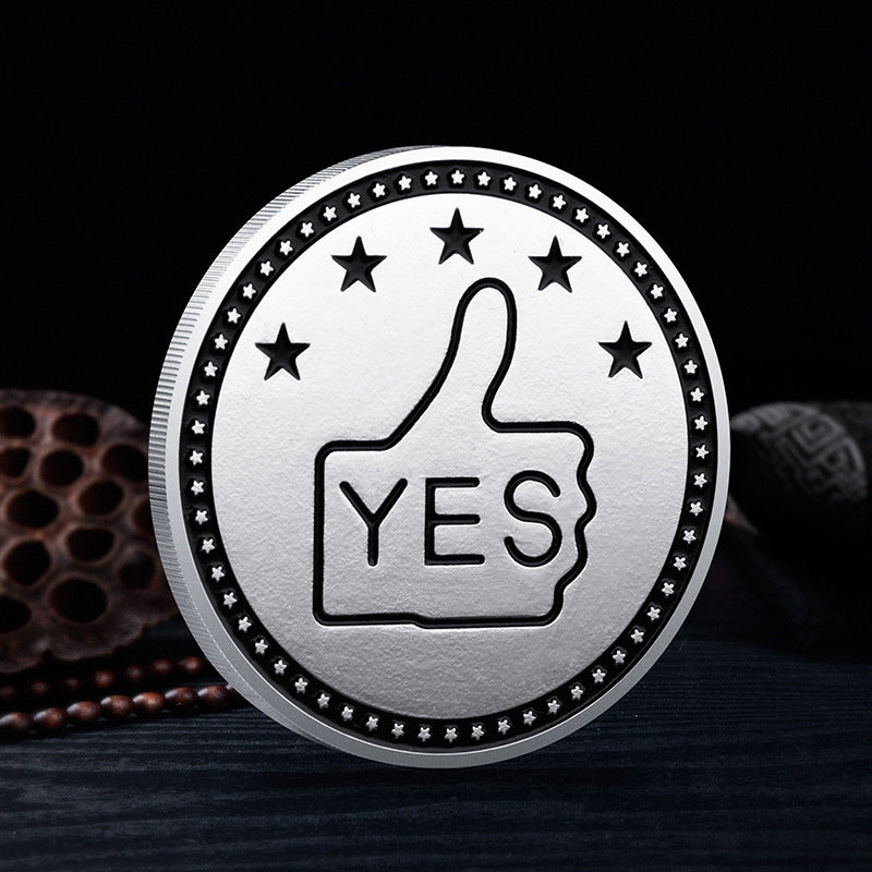 Commemorative Coin- Iron Painted - Yes / No - Concordia Style Boutique
