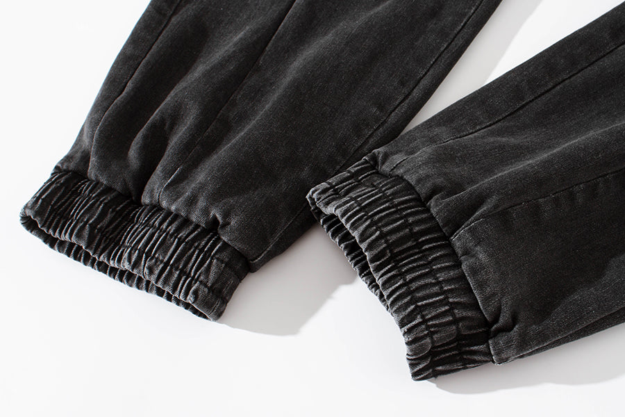 KH7121 Flowers Embroidery Joggers - Concordia Style Boutique