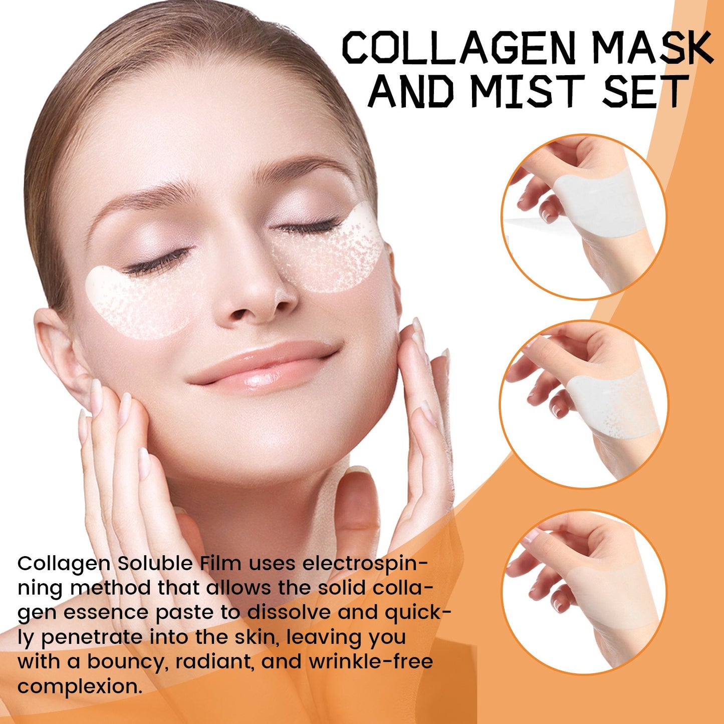 Collagen Eye Mask Spray Set - Anti aging, anti wrinkle, and anti aging collagen - Hydrating and moisturizing - Premium Eye Mask Spray Set from Concordia Style Boutique - Just $13.76! Shop now at Concordia Style Boutique