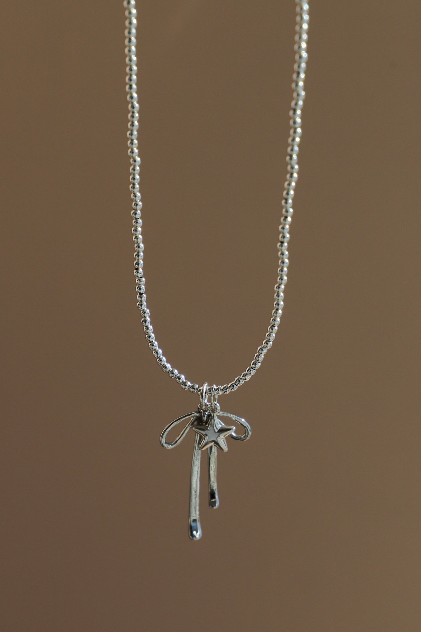 SILVER BEADED CHAIN - Concordia Style Boutique