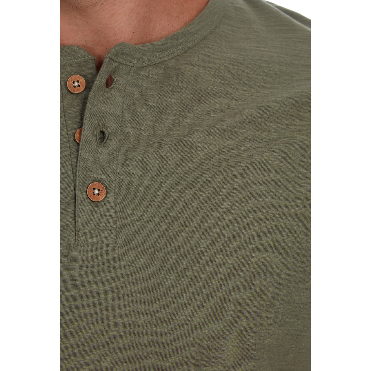 Noel Solid Slub Henley - Concordia Style Boutique