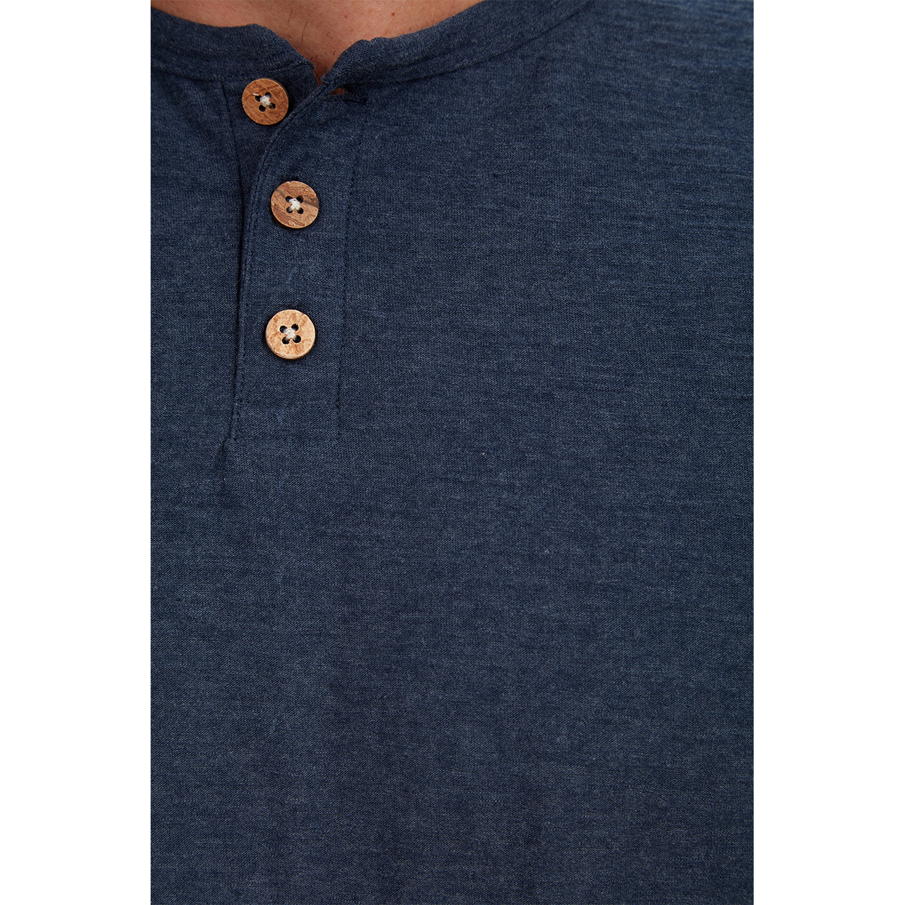 Noel Solid Slub Henley - Concordia Style Boutique