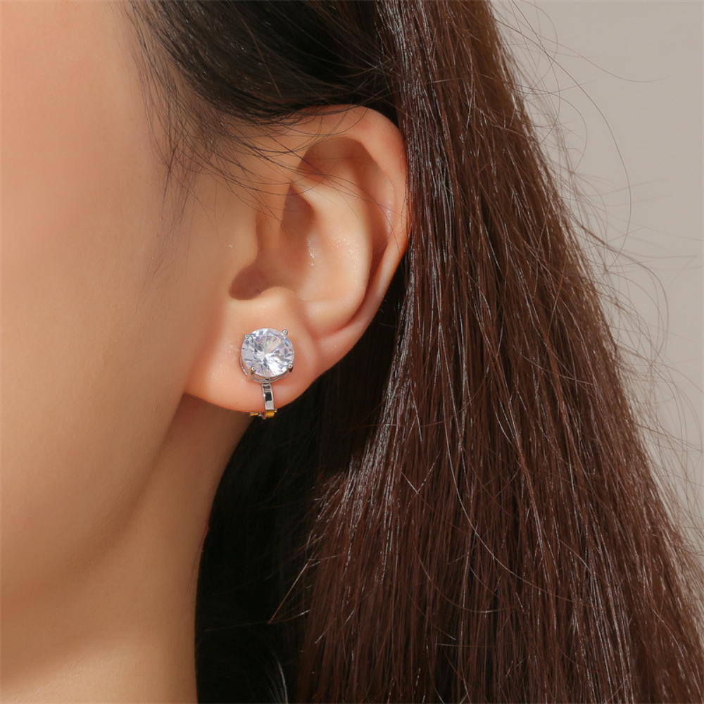 SOLITAIRE STUD EARRINGS (PAIR) - Concordia Style Boutique