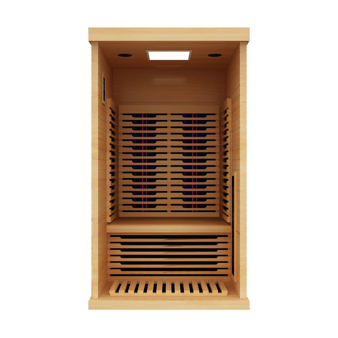 Peak Saunas Shasta 1-Person Full Spectrum Infrared Sauna with XL Medical-Grade Red Light Therapy & Smart WiFi App Control - Concordia Style Boutique