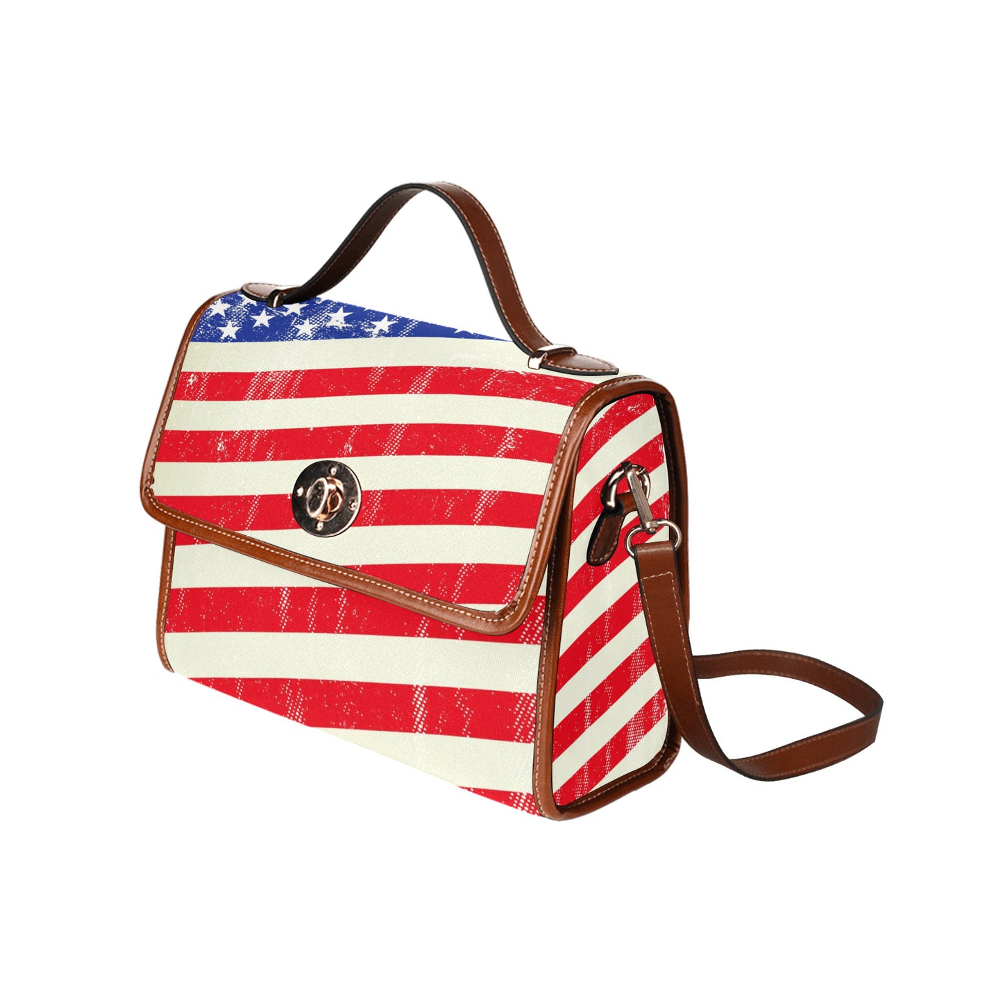 Waterproof Canvas Bag -Brown - "Americana" - Premium Canvas Bag from Concordia Style Boutique - Just $36.52! Shop now at Concordia Style Boutique