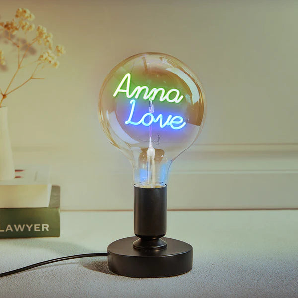 Personalized Custom Vintage Edison Led Filament Modeling Lamp with Custom Text - Soft Light Bulbs- Decorative Colorful Lights Led - Personalized Gift - Premium Lamp from Concordia Style Boutique - Just $25.20! Shop now at Concordia Style Boutique