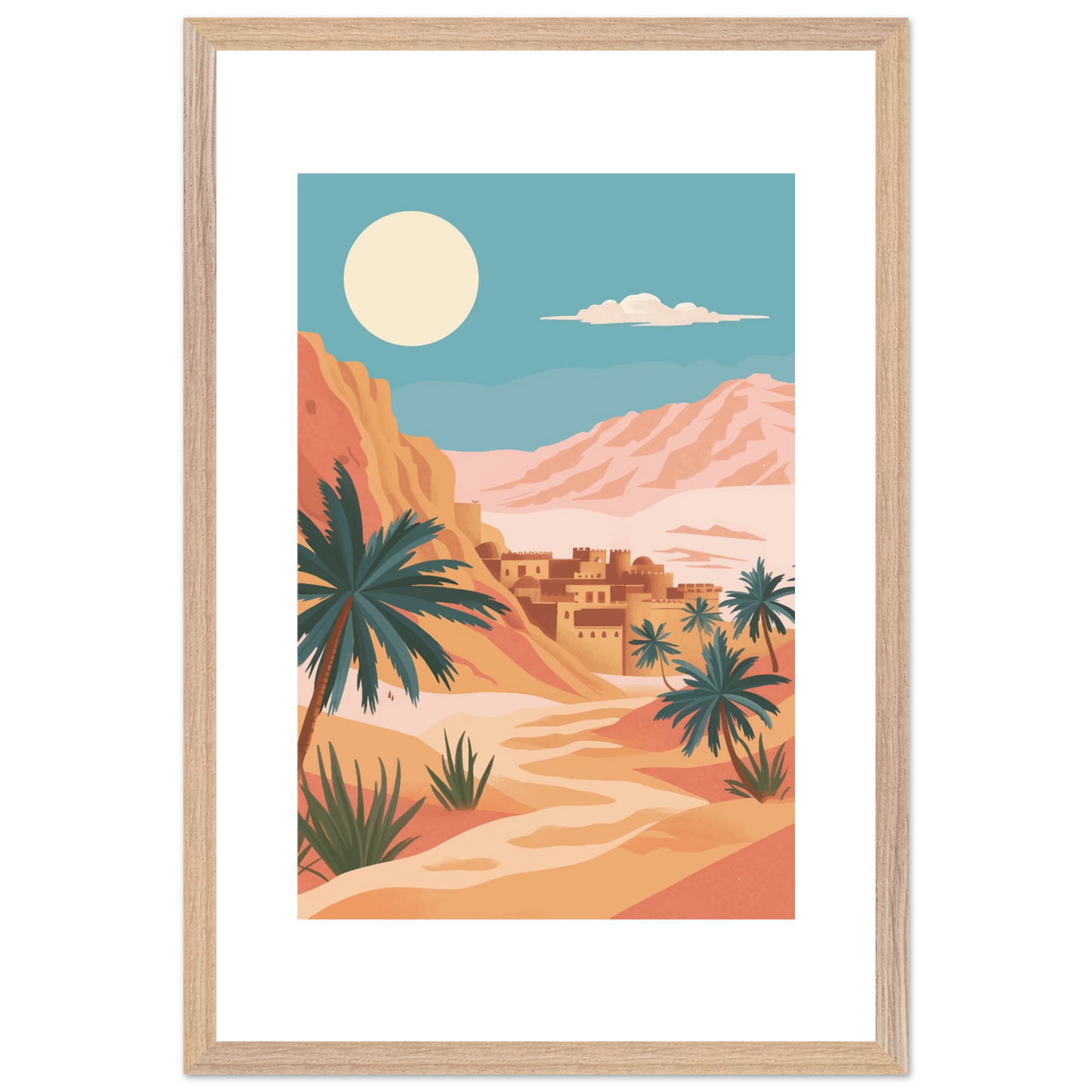 Ancient Jerusalem in the Sands Framed Art