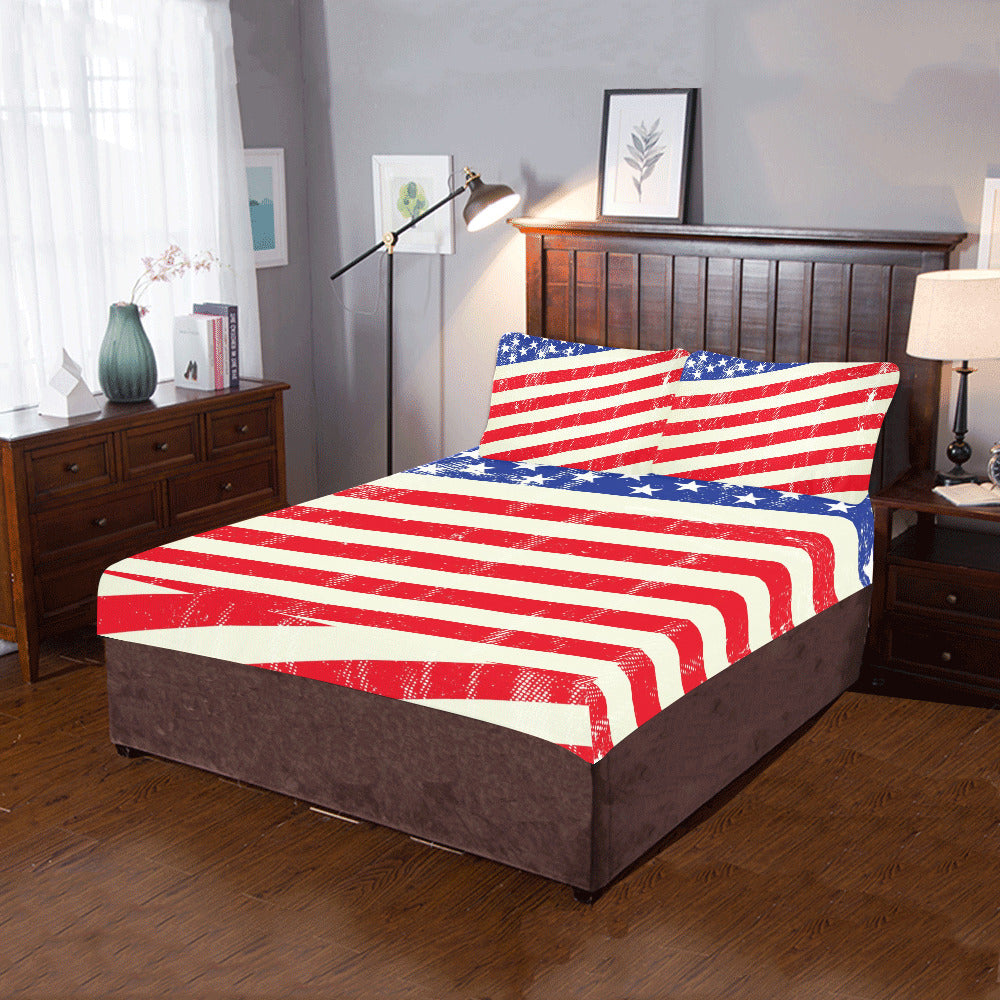 3-Piece Bedding Set - "Americana" - Premium 3-Piece Bedding Set from Concordia Style Boutique - Just $83.76! Shop now at Concordia Style Boutique
