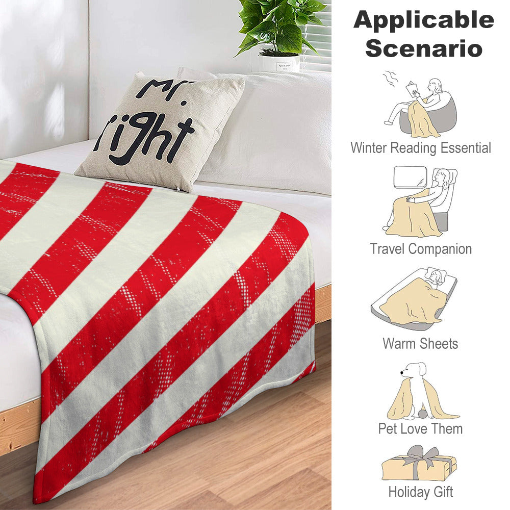 Super Soft Flannel Blanket Multiple Sizes - "Americana"" - Premium Soft Flannel Blanket from Concordia Style Boutique - Just $41.76! Shop now at Concordia Style Boutique