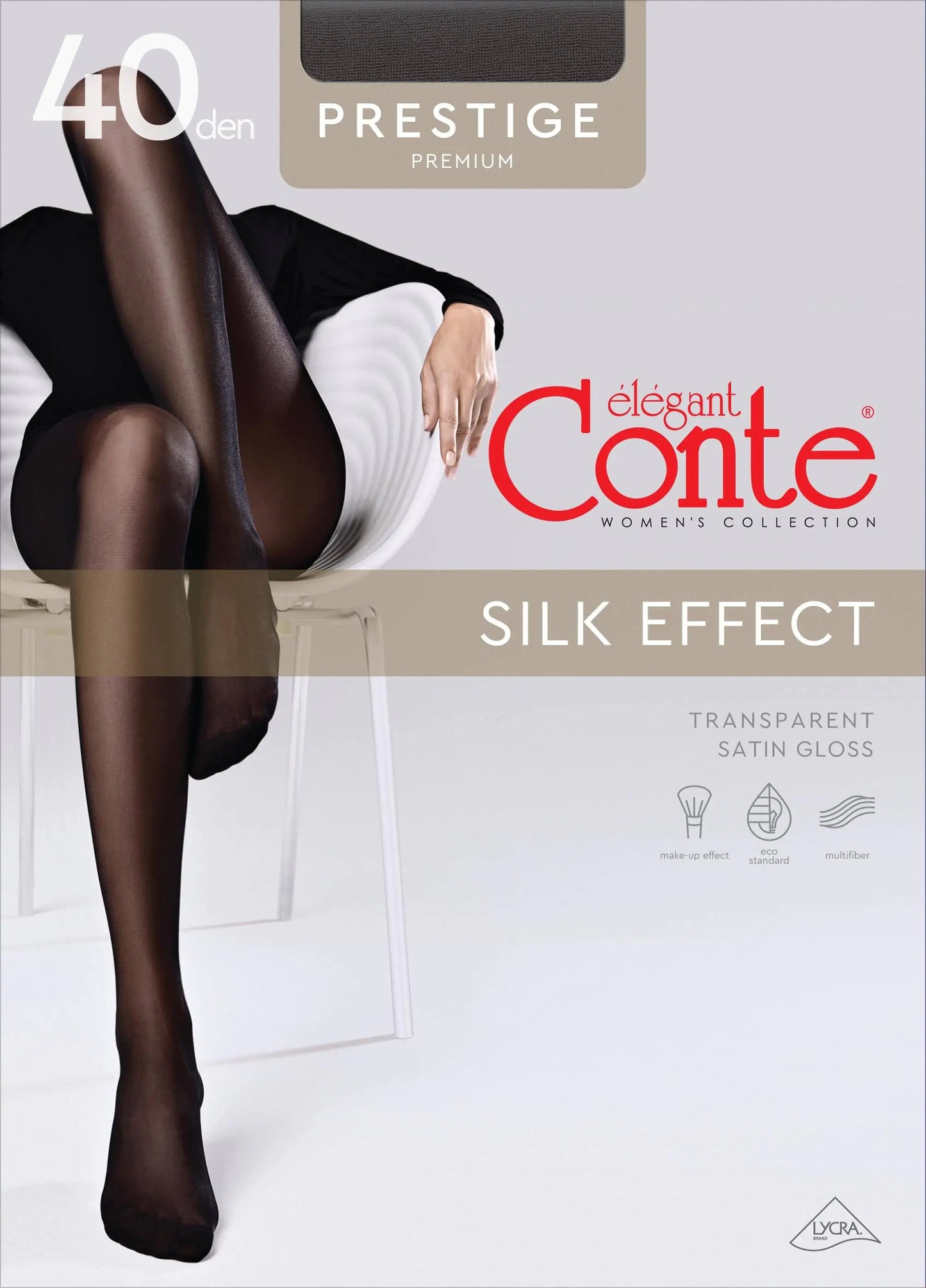 Tights Conte Prestige 40 Den - Sheer to Waist Noble Shine - Concordia Style Boutique