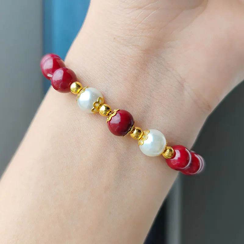 Cinnabar Shell Pearl Fashion Bracelet - Concordia Style Boutique