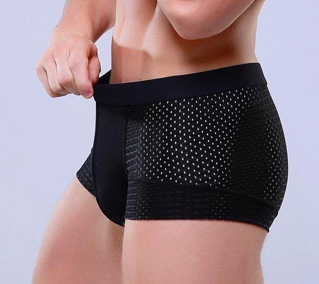Breathable Mesh Silk Men Boxers Four Corner Underwear Wholesale Underwear Men Cotton Mens Bodysuit Underwear - Concordia Style Boutique