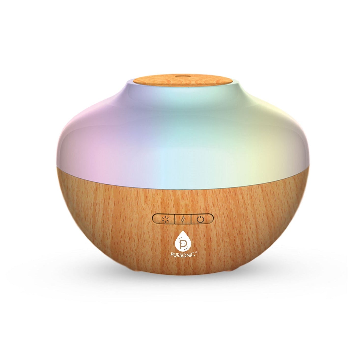 Pursonic Aromatherapy Diffuser & Essential Oil Set-Ultrasonic Top 3 Oils-300ml with 2 Mist Settings 7 Ambient Light Settings - Concordia Style Boutique