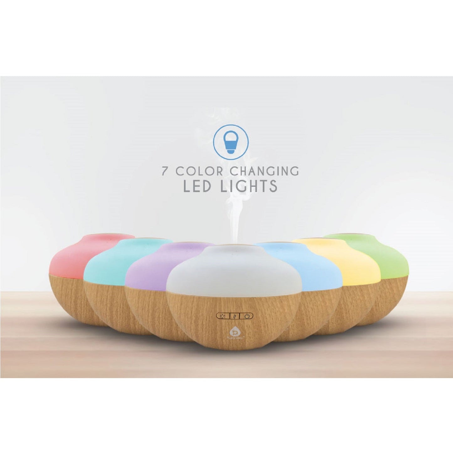 Pursonic Aromatherapy Diffuser & Essential Oil Set-Ultrasonic Top 3 Oils-300ml with 2 Mist Settings 7 Ambient Light Settings - Concordia Style Boutique