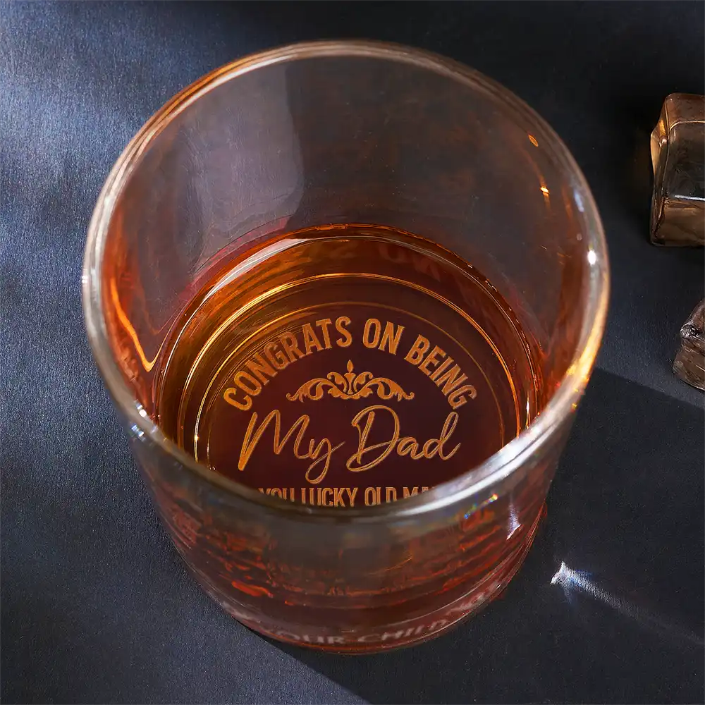 Personalized Engraved Whiskey Glass "Congrats On Being My Dad - From The Reason You Drink" - Personalized Gift - Premium Whiskey Glass from Concordia Style Boutique - Just $25.76! Shop now at Concordia Style Boutique