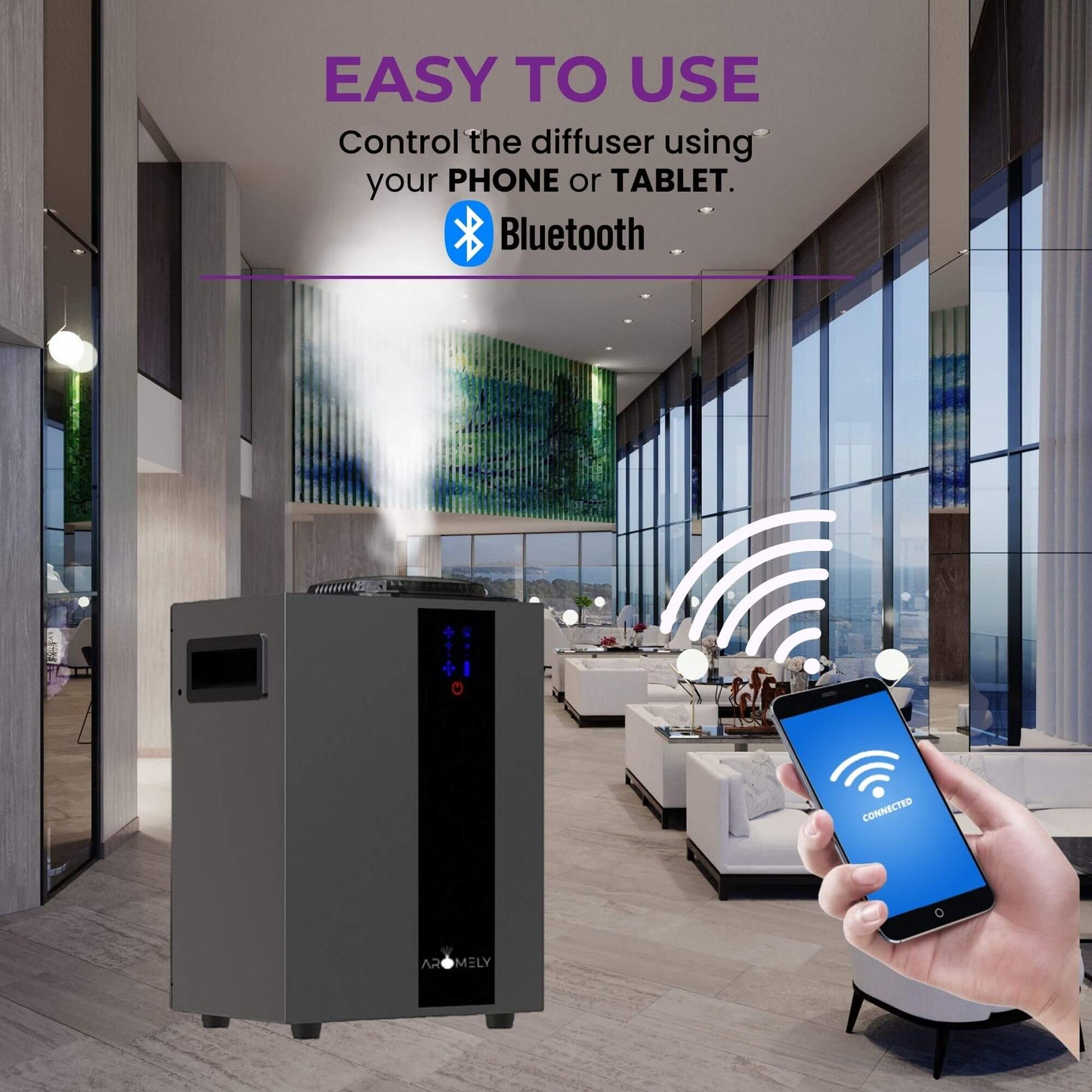 ARO PRO - Smart HVAC Scent Diffuser Up to 4,000 Sqft - Bluetooth & Waterless - Concordia Style Boutique