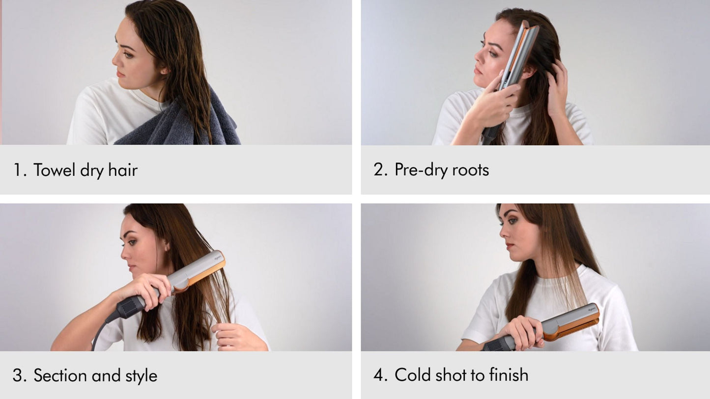 Dyson Airstrait™ Wet‑to‑Dry Hair Dryer & Straightener – No Heat Damage, Salon‑Smooth Finish