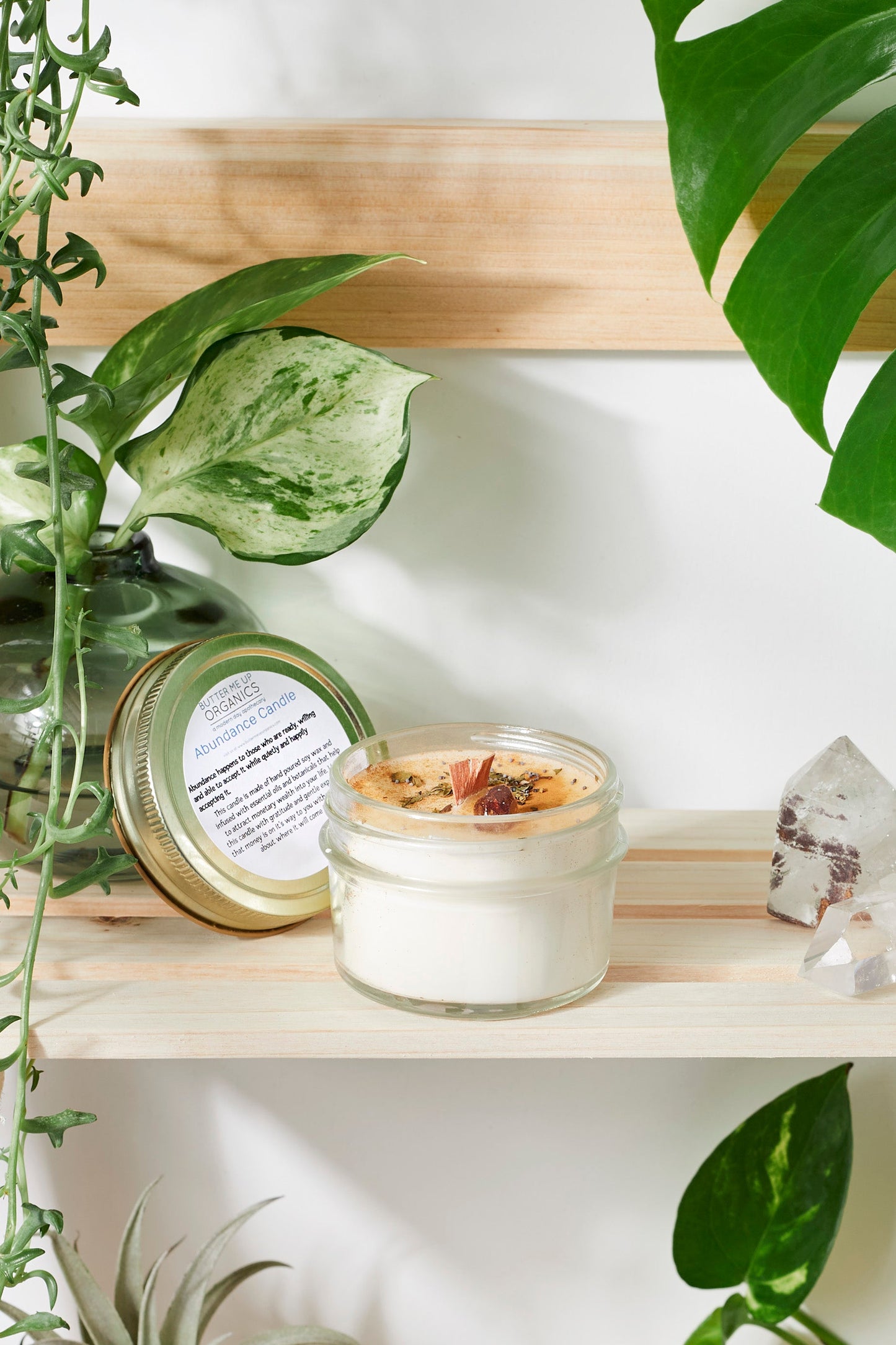 Abundance Candle / Ritual Candle / Intention Candle / Hand Poured Candle / Soy Wax Candle/ Butter Me Up Organics / Good Luck Candle / Money - Concordia Style Boutique