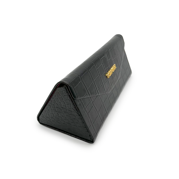 Black Faux Croco Hard Case - Concordia Style Boutique