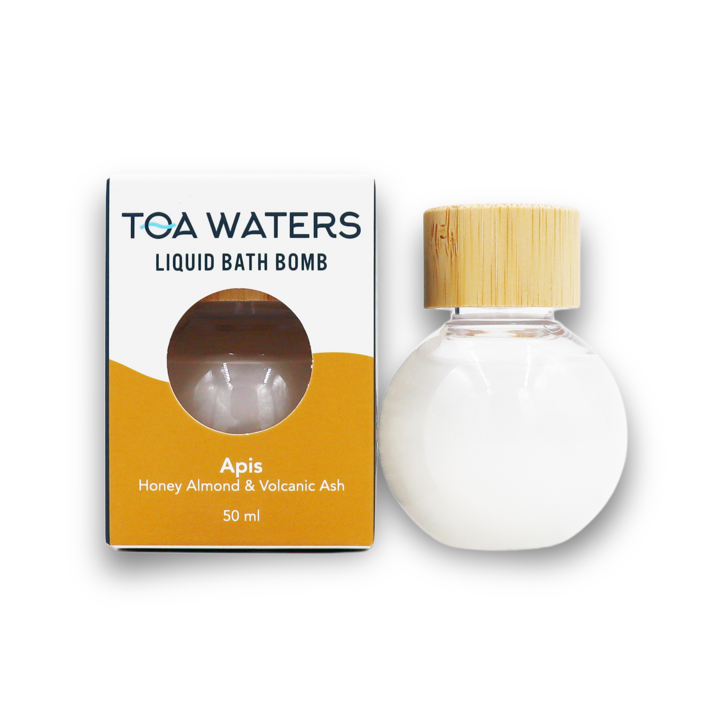 Apis Liquid Bath Bomb - Honey Almond and Volcanic Ash