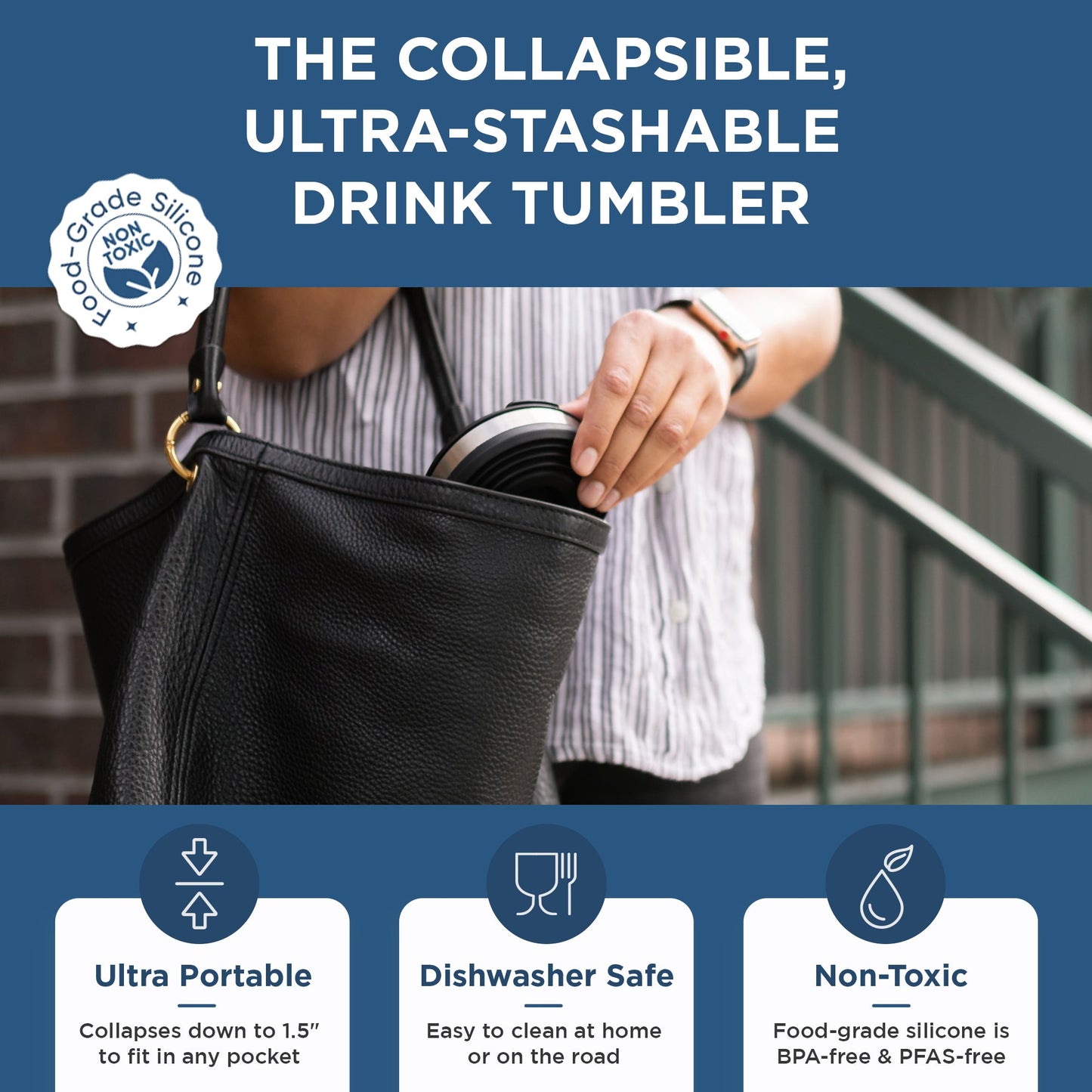 Collapsible Insulated Drink Tumbler - Concordia Style Boutique