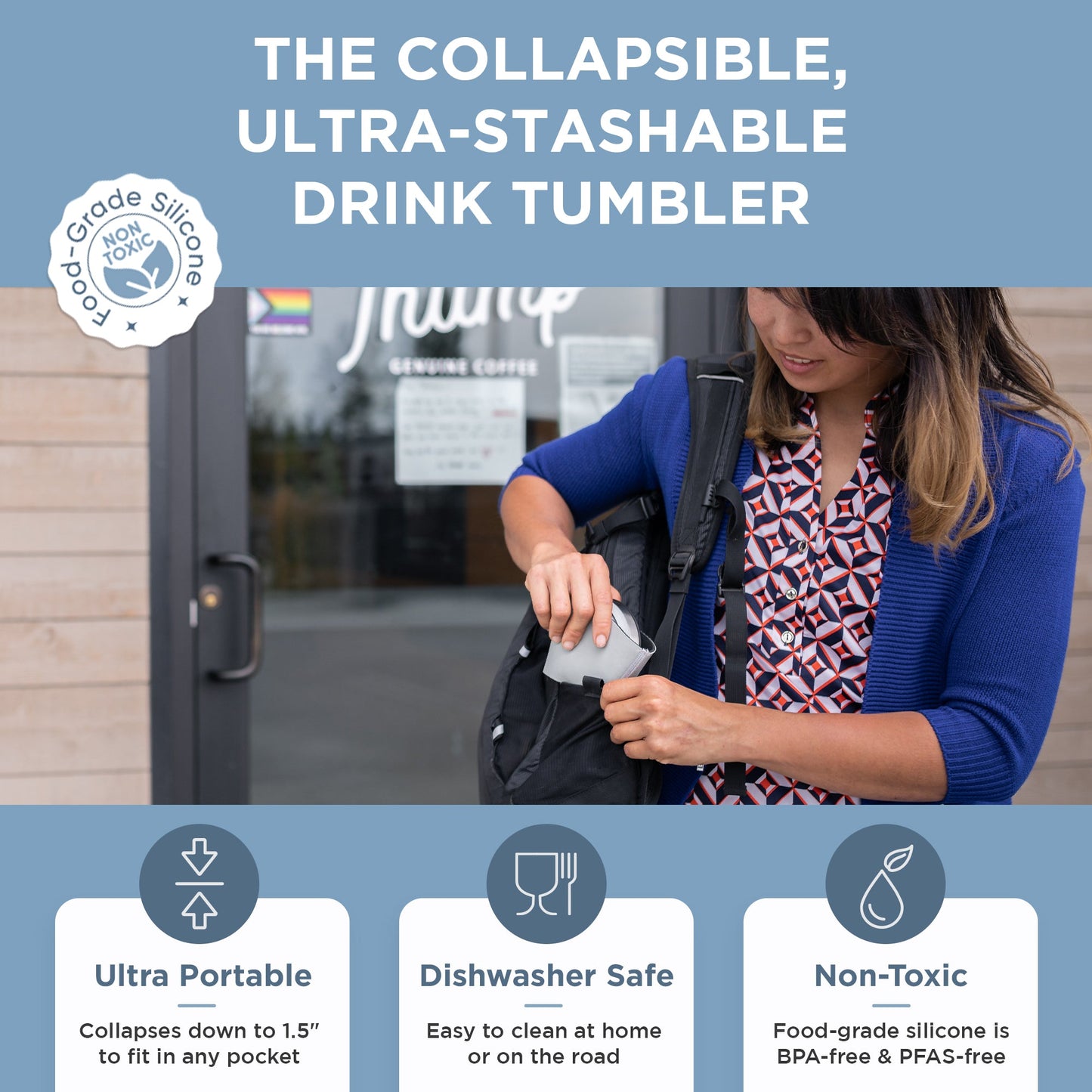 Collapsible Insulated Drink Tumbler - Concordia Style Boutique