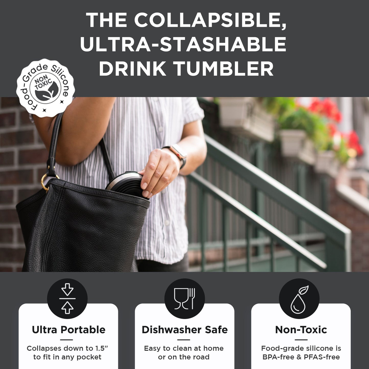 Collapsible Insulated Drink Tumbler - Concordia Style Boutique