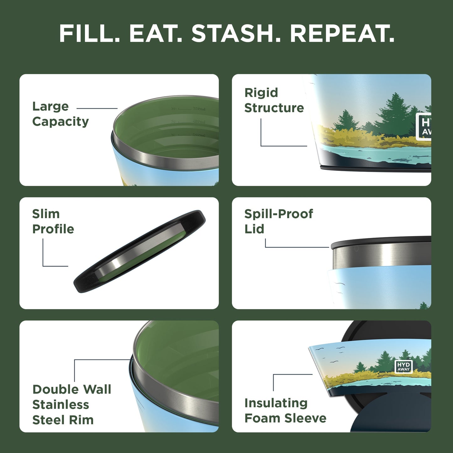 Collapsible Insulated Bowl | 1-Quart - Concordia Style Boutique