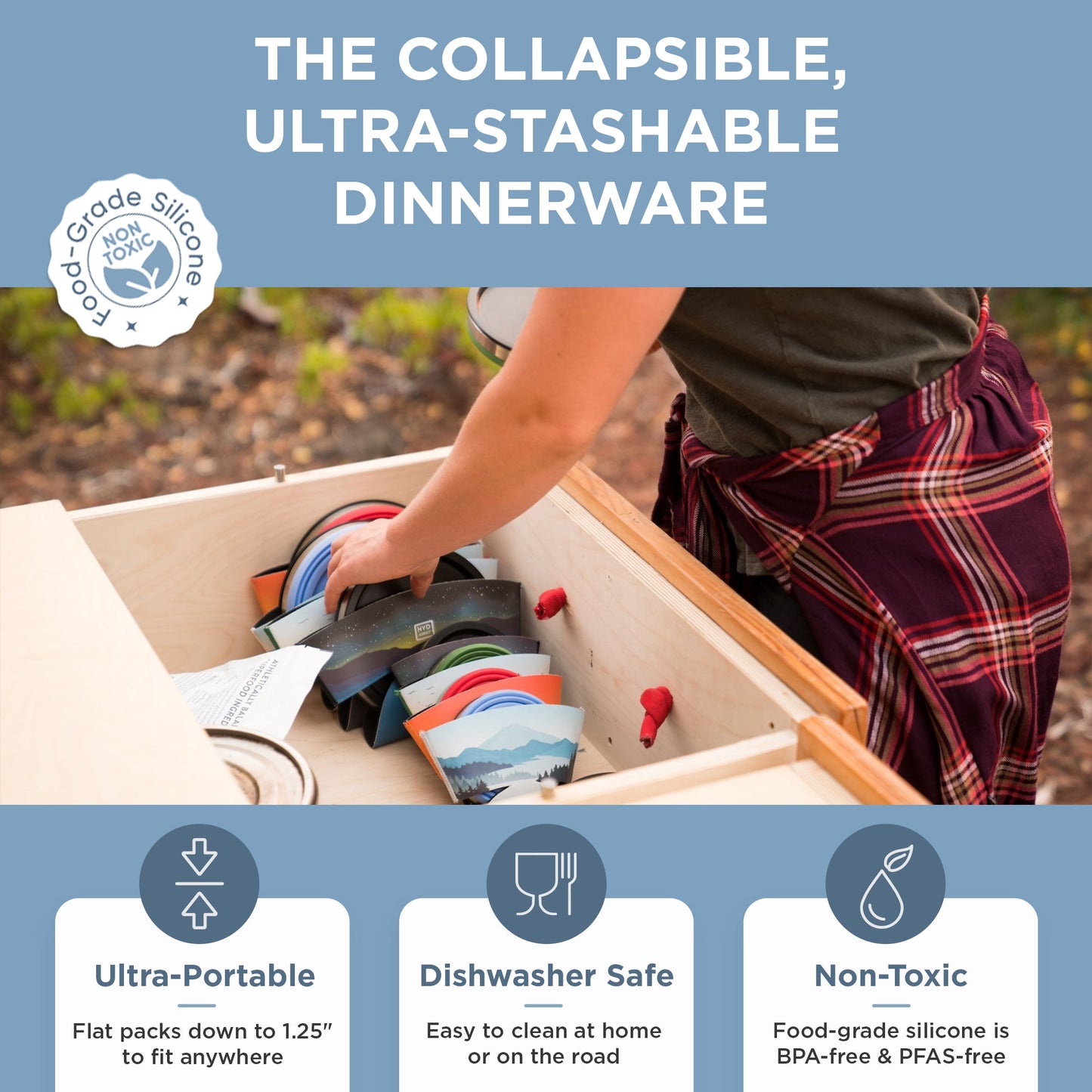 Collapsible Insulated Bowl | 1-Quart - Concordia Style Boutique