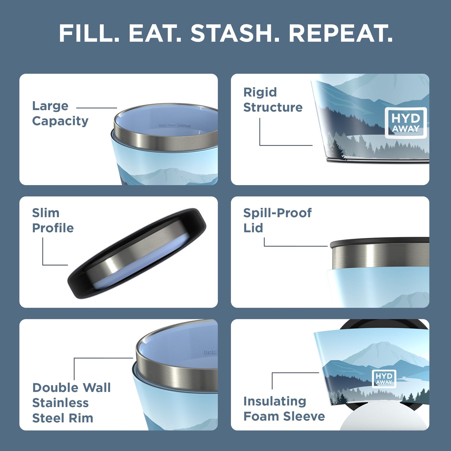 Collapsible Insulated Bowl | 1.5-Cup - Concordia Style Boutique