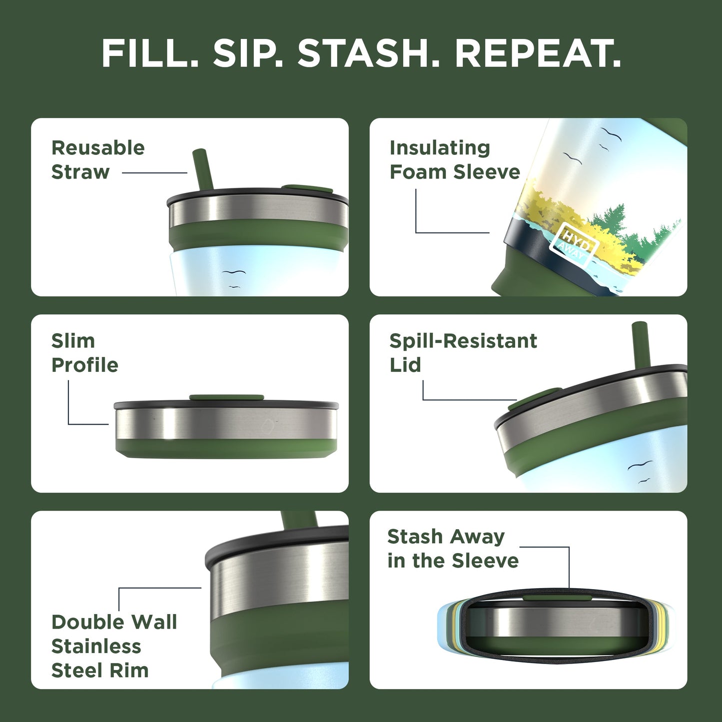 Collapsible Insulated Drink Tumbler - Concordia Style Boutique
