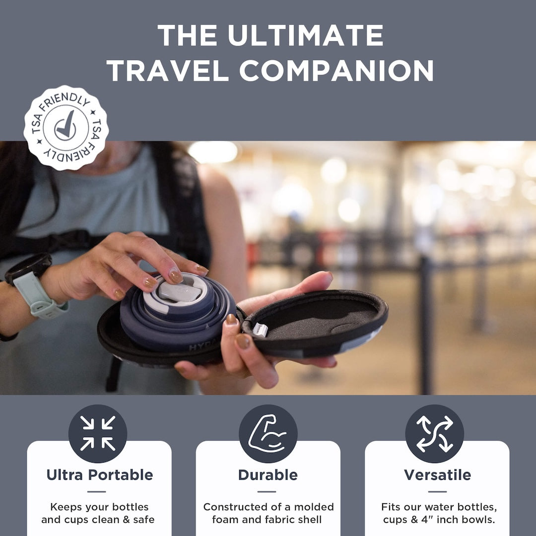 Collapsible Water Bottle Travel Case - Bottle not included - Concordia Style Boutique