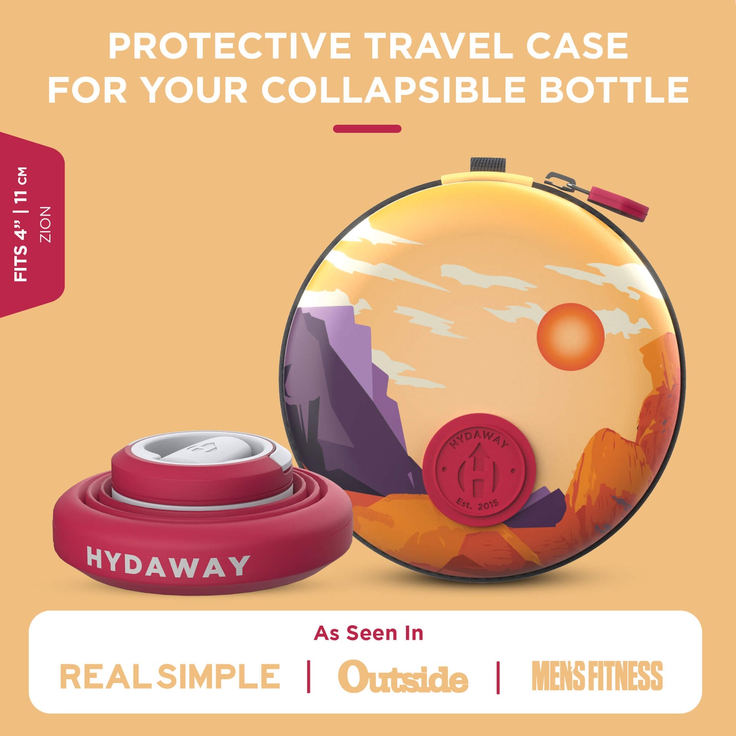 Collapsible Water Bottle Travel Case - Bottle not included - Concordia Style Boutique