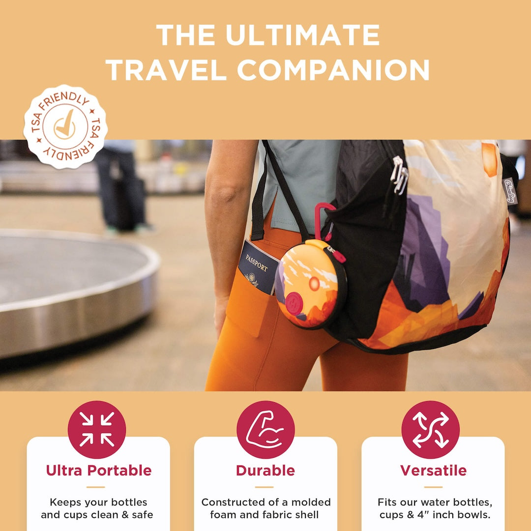 Collapsible Water Bottle Travel Case - Bottle not included - Concordia Style Boutique