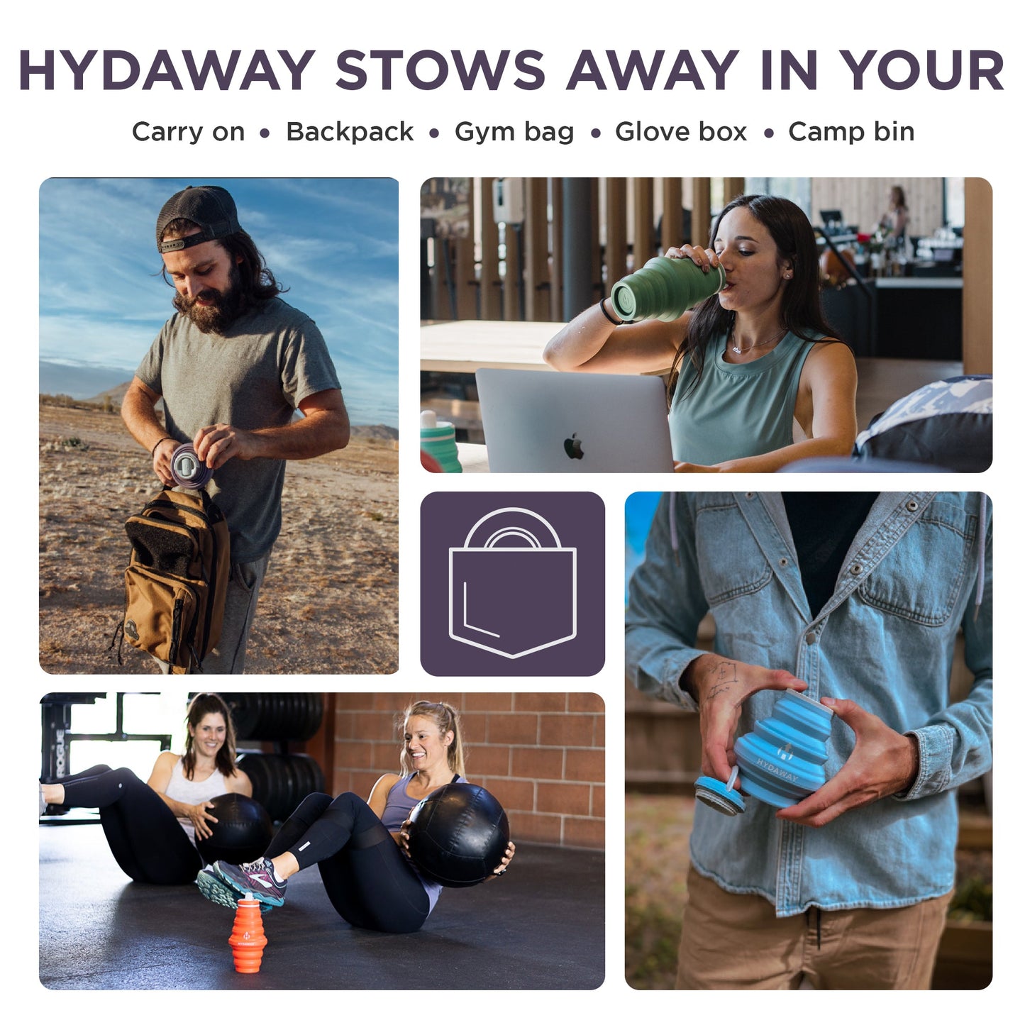 Collapsible Water Bottle | 25oz - Concordia Style Boutique