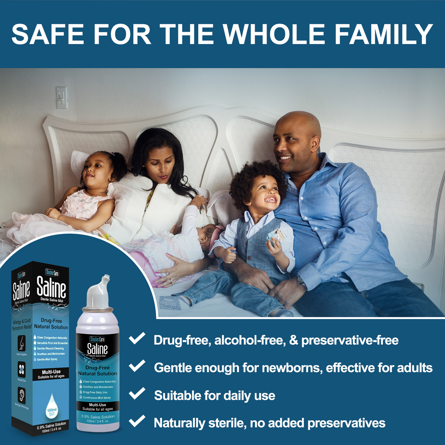 Shusher Care Saline Mist Spray