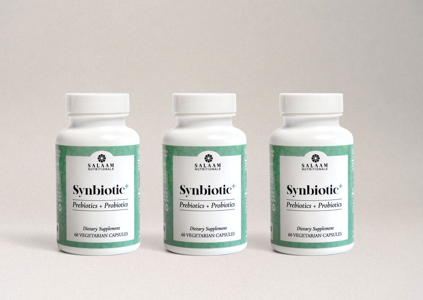 Synbiotic Plus - Halal Probiotics + Prebiotics 3.5 Billion CFU Veggie Capsules - 60 Count | Salaam Nutritionals - Concordia Style Boutique
