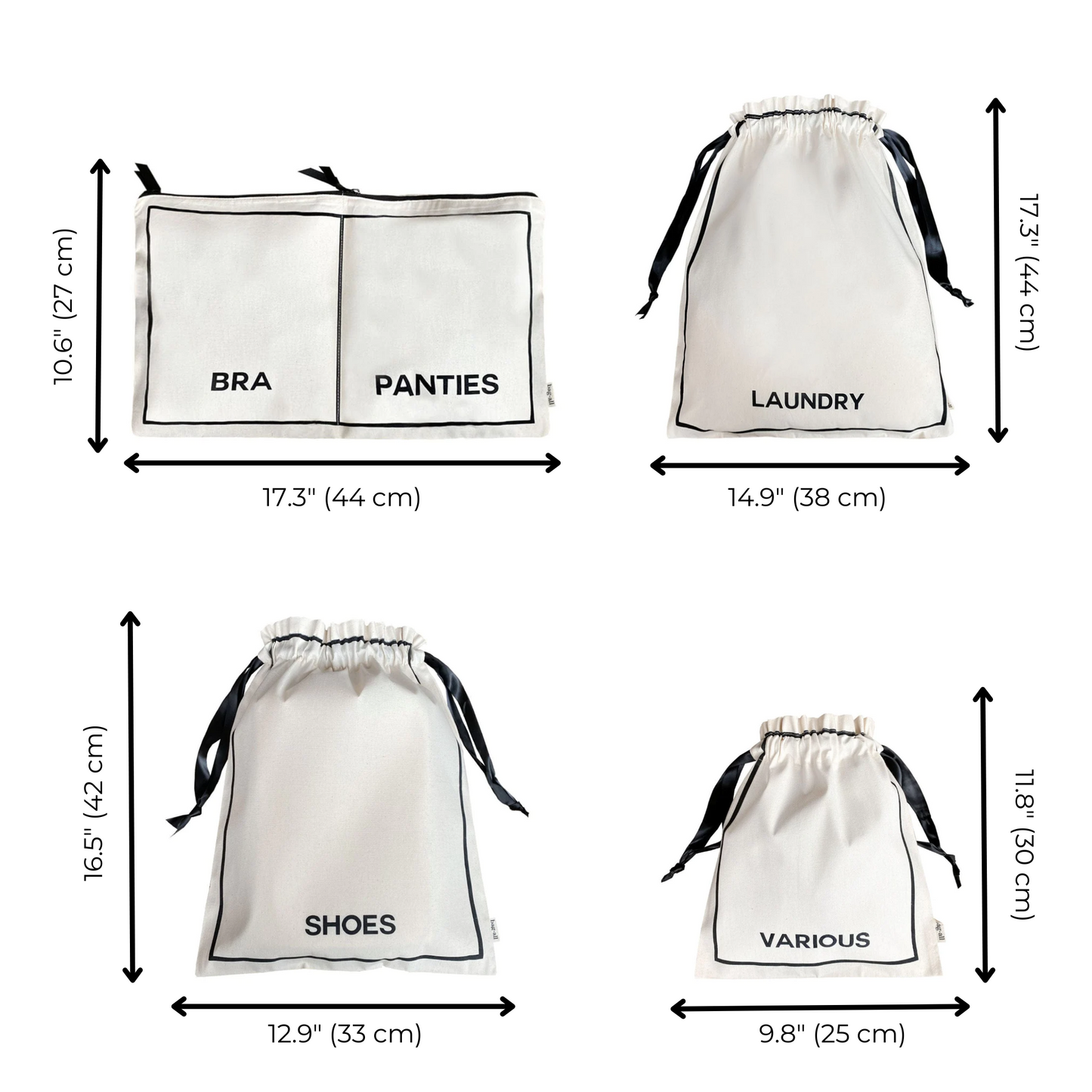BA Travel Set, 8-pack Cream - Concordia Style Boutique