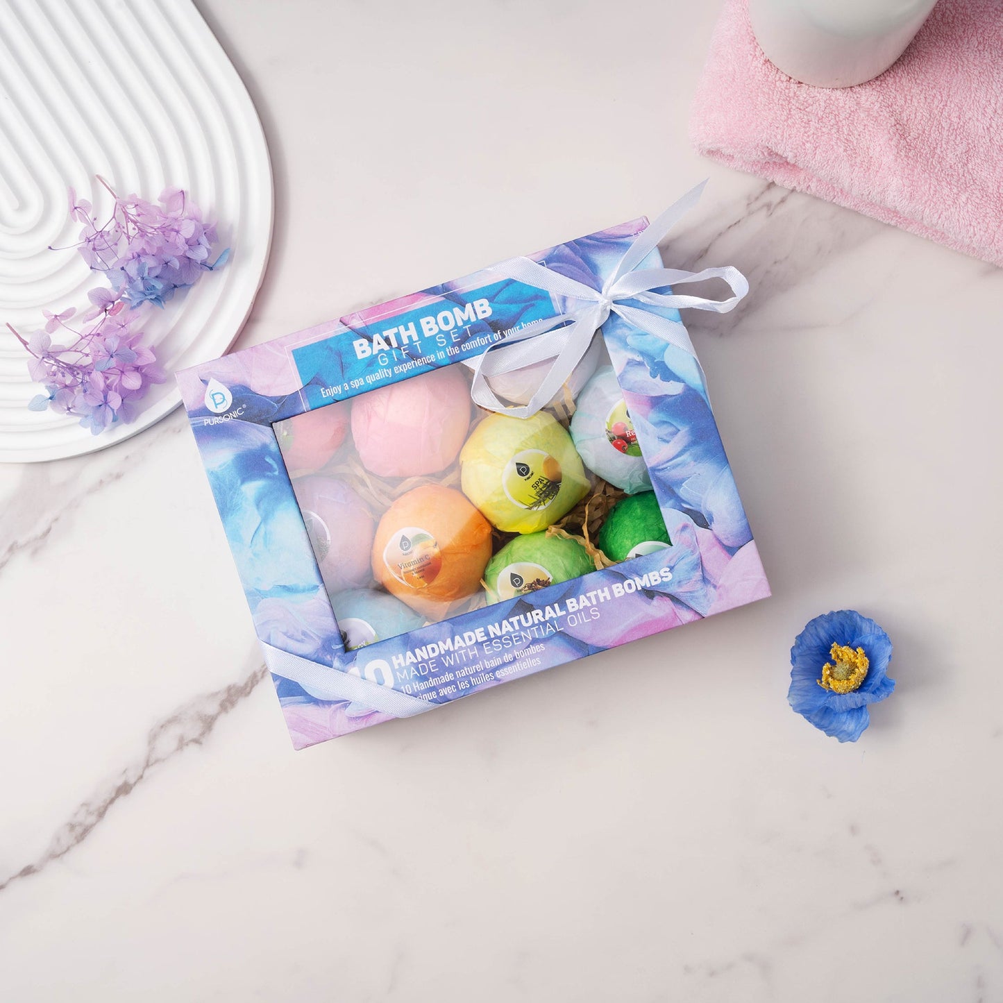 10 Pcs of Handmade, Natural and Organic Bath Bombs - Concordia Style Boutique