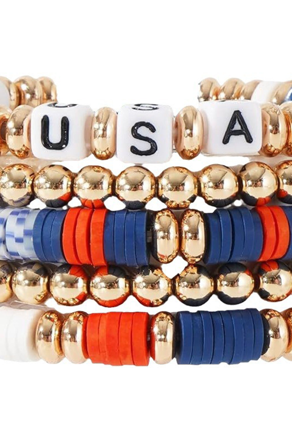 5pcs USA Beaded Bracelet Set - Concordia Style Boutique