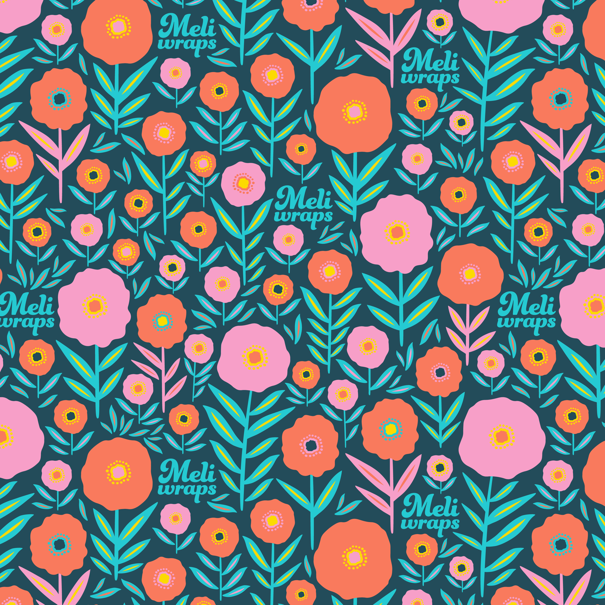 Beeswax Food Wrap - Fall Bloom Print - Concordia Style Boutique