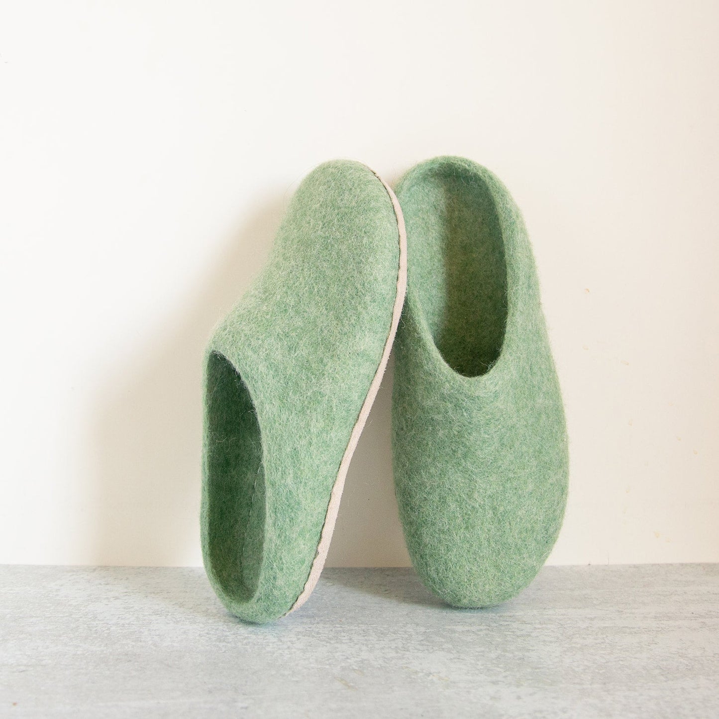 Eucalyptus Green | Luxury Organic Merino Wool Slippers - Concordia Style Boutique