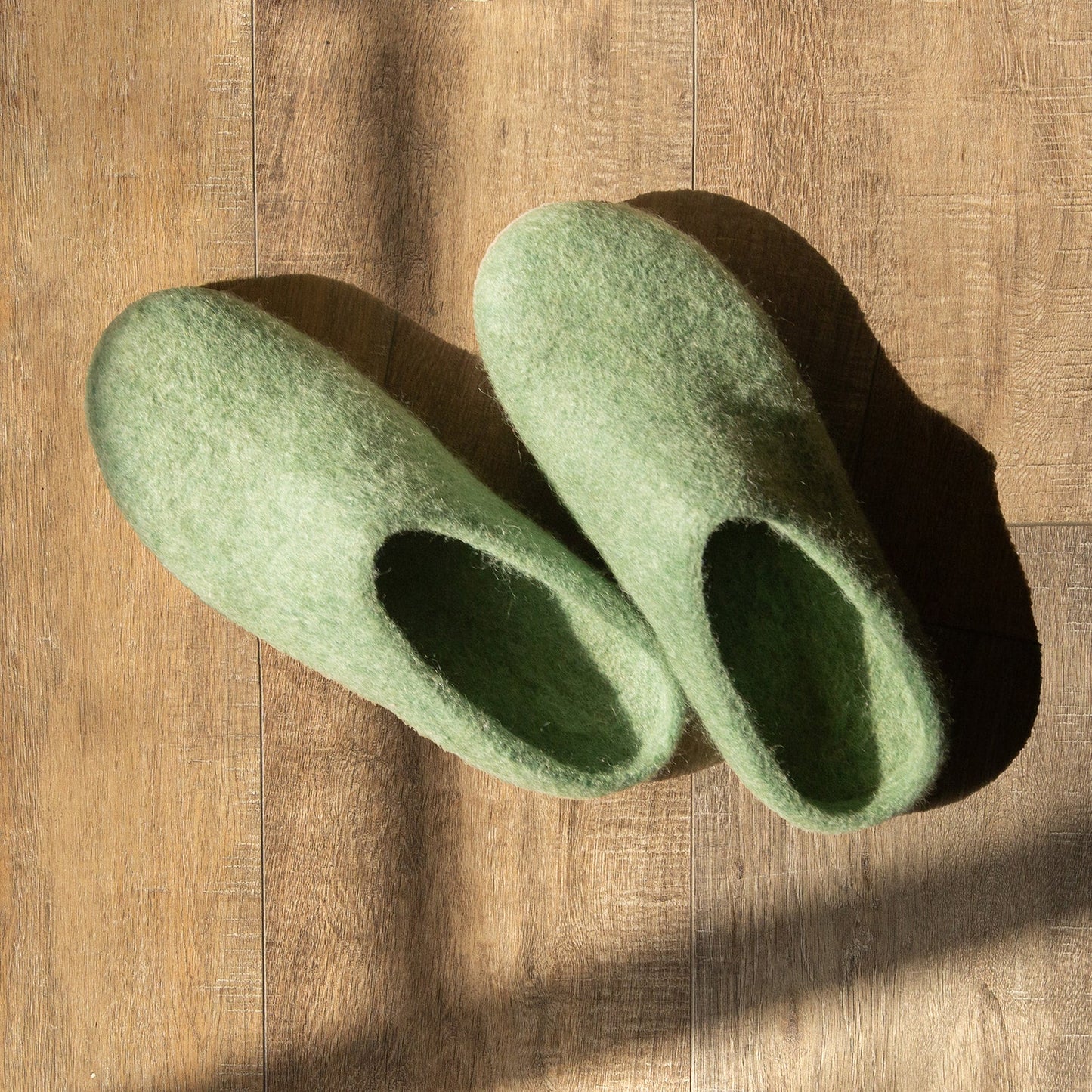 Eucalyptus Green | Luxury Organic Merino Wool Slippers - Concordia Style Boutique