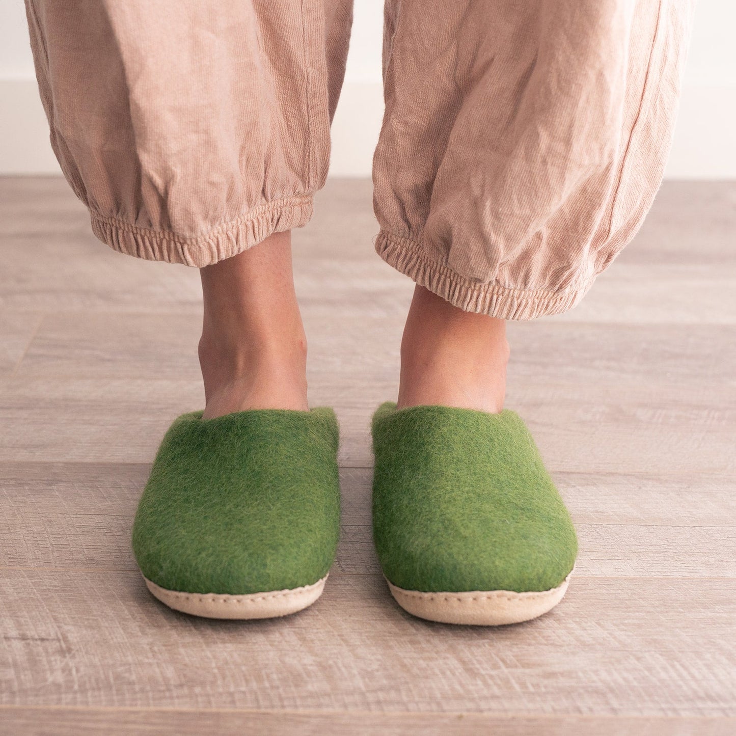 Forest Green | Luxury Organic Merino Wool Slippers - Concordia Style Boutique