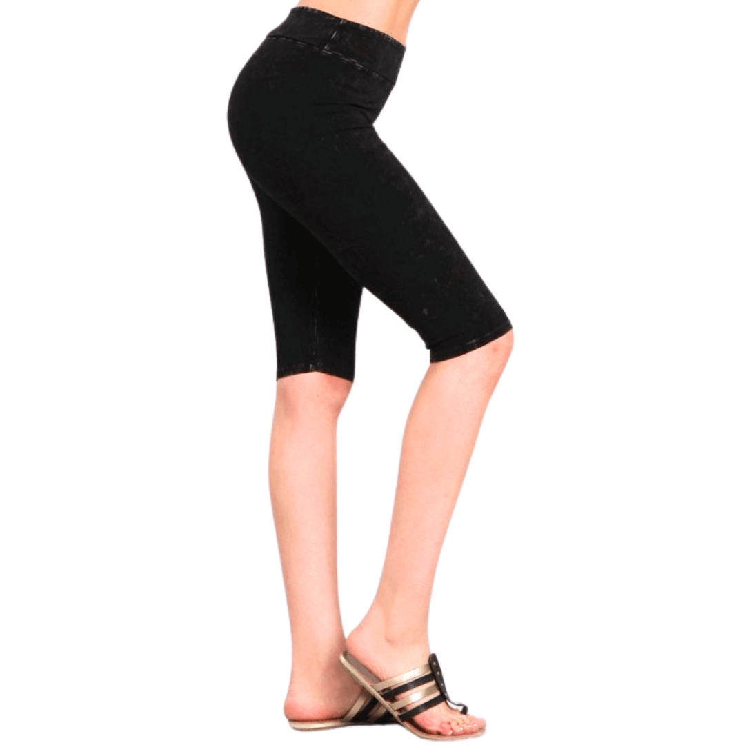 Ladies Longer Length Biker Shorts Made in USA - Concordia Style Boutique