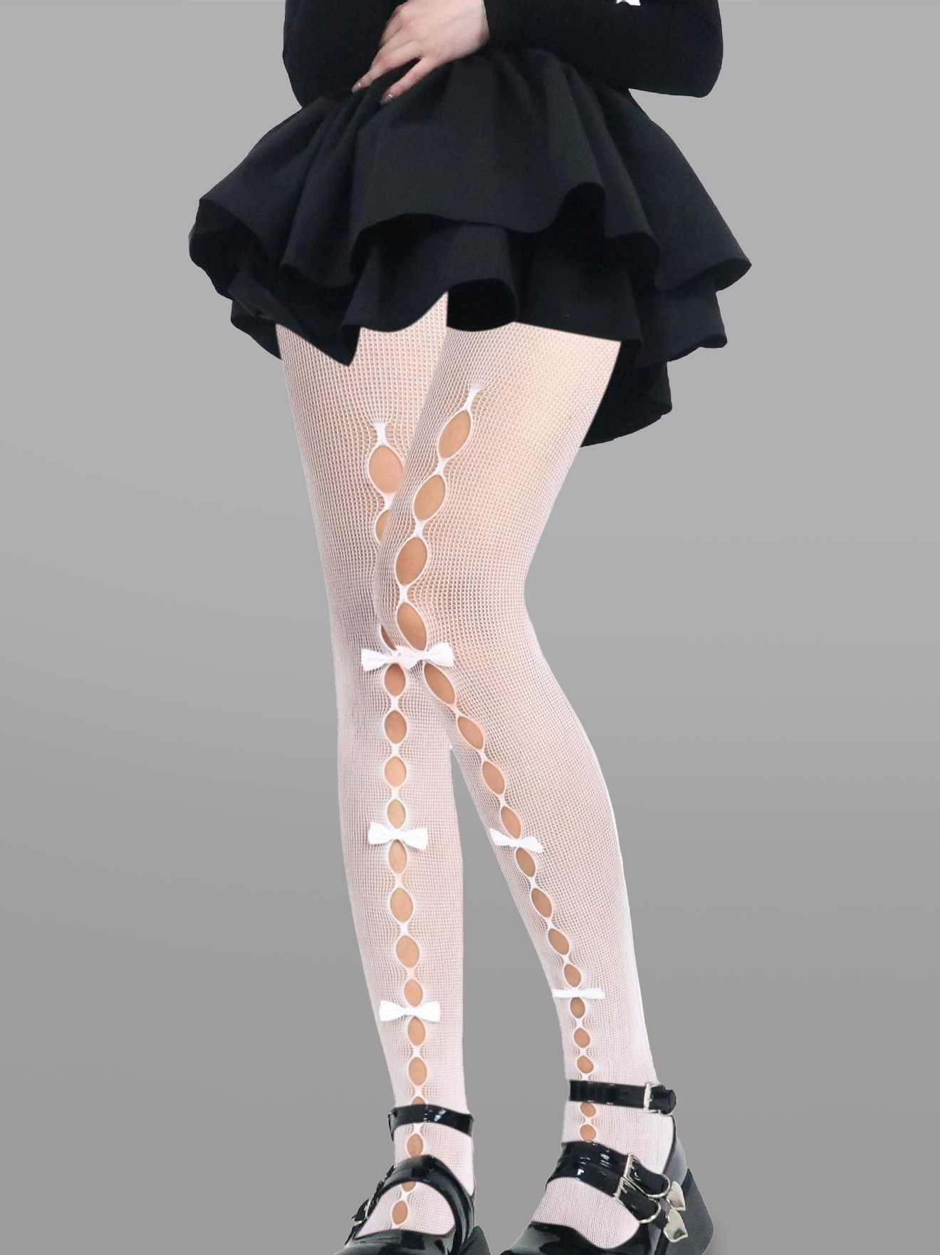 Cute Bow Hollow Out Tights - Concordia Style Boutique
