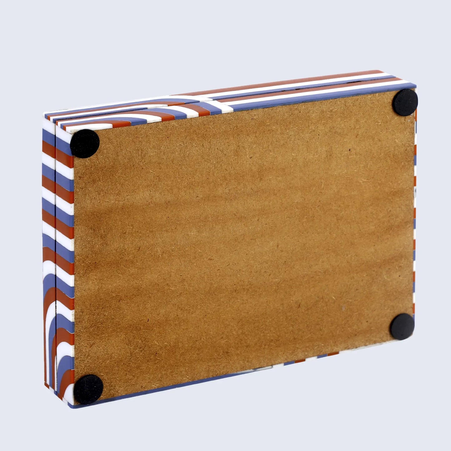 Decorative Storage Box Carnaby Twist Resin Inlay 8 x 6 x 1.5 inch - Concordia Style Boutique