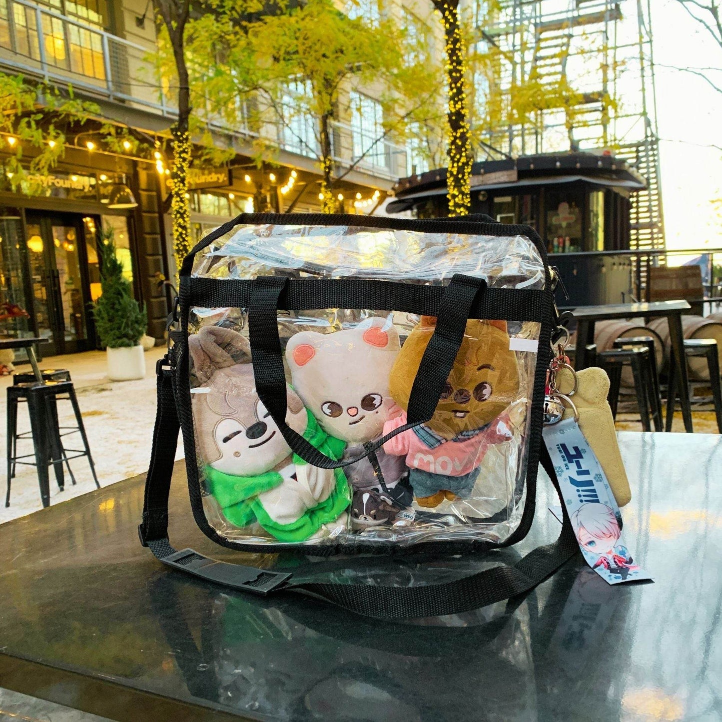 Bagsko Clear Bag, Stadium Approved With Zipper Closure And Front Pocket - Concordia Style Boutique