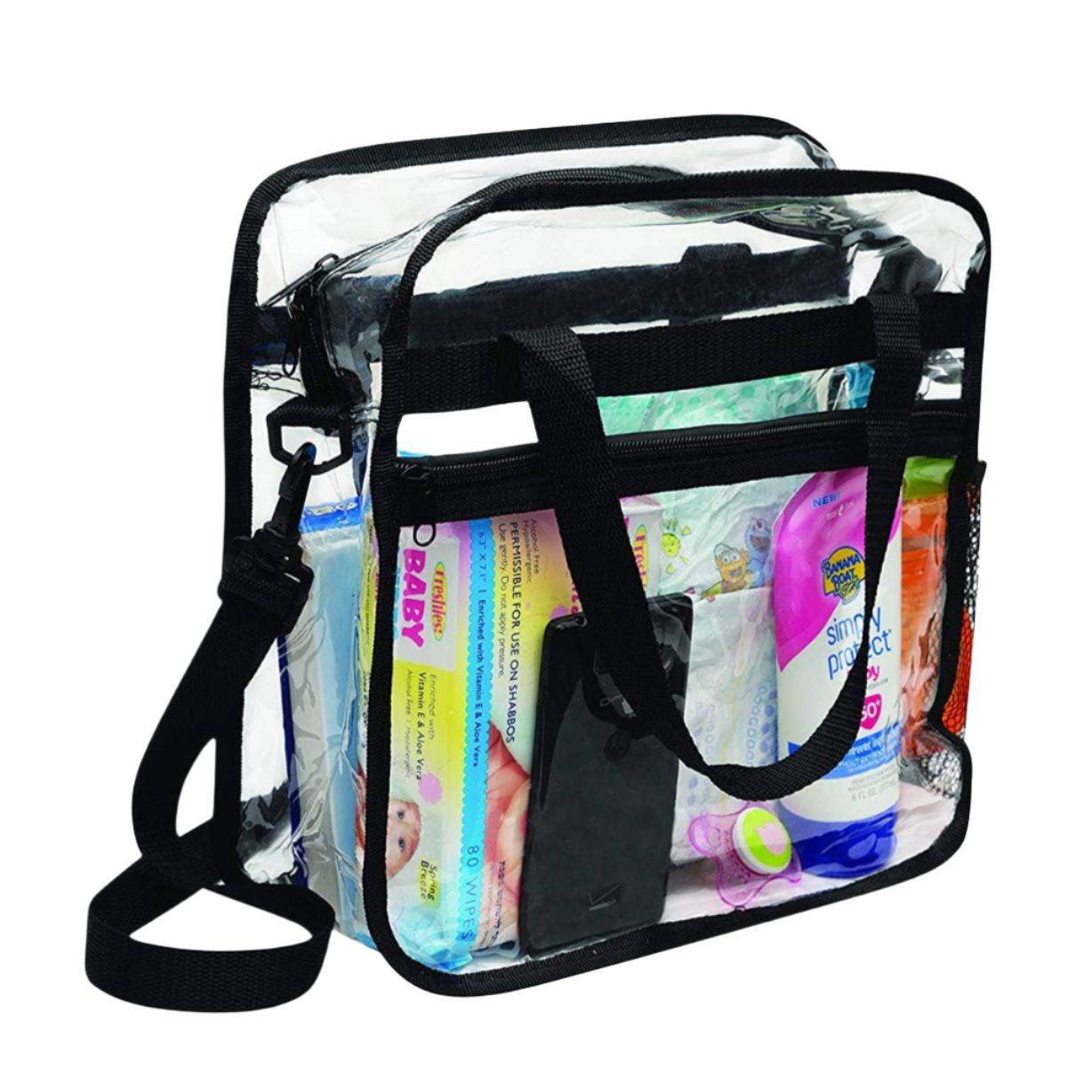 Bagsko Clear Bag, Stadium Approved With Zipper Closure And Front Pocket - Concordia Style Boutique