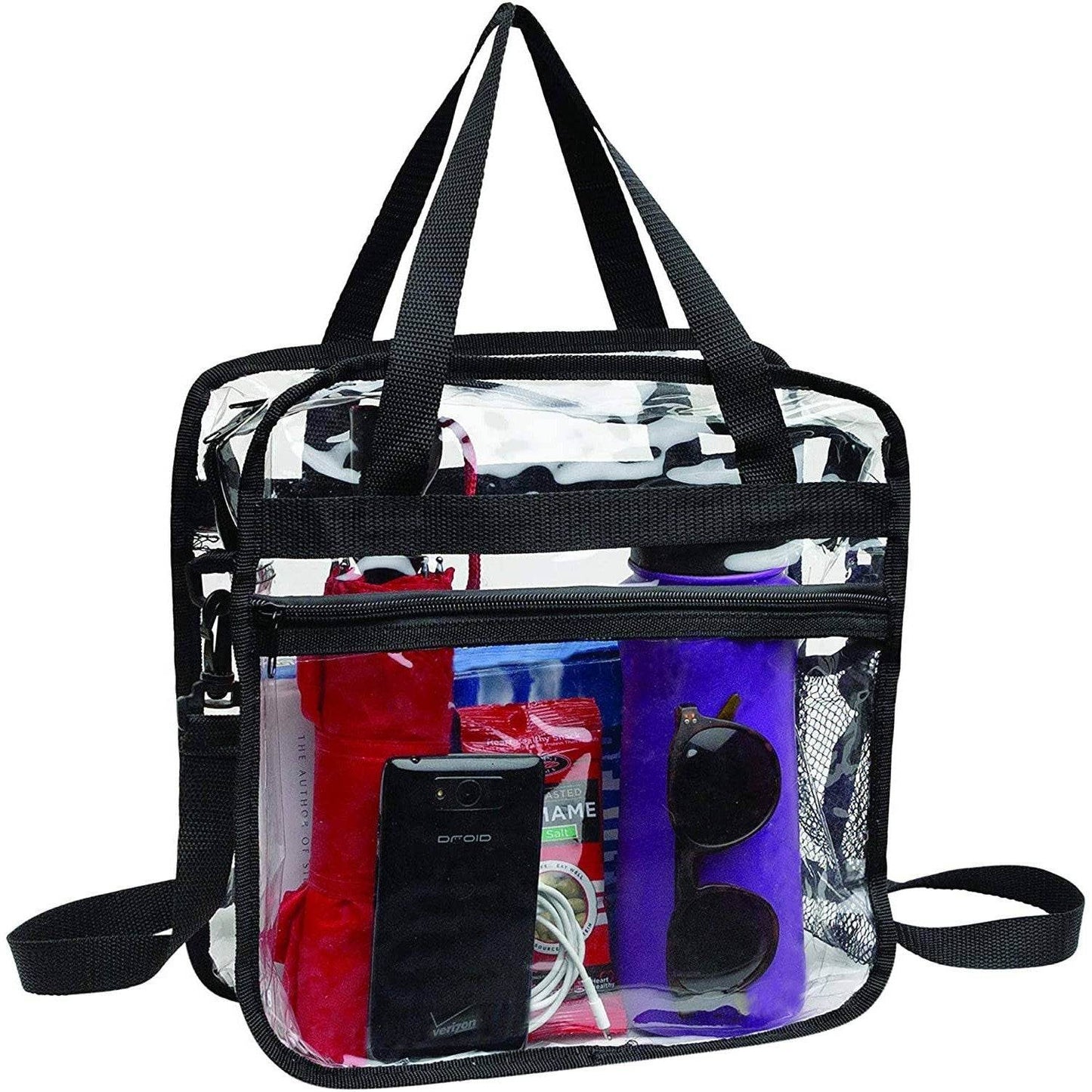 Bagsko Clear Bag, Stadium Approved With Zipper Closure And Front Pocket - Concordia Style Boutique